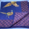 Seaward And Stearn Pheasant W/ Border Pocket Square: Navy -Fashion Clothing IMG 1233 13902.1600713862