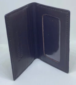 W Kleinberg Quilled Ostrich Credit Card ID Case Wallet: Black -Fashion Clothing IMG 1595 74350.1602539878