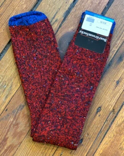 Boardroom Socks - Over The Calf - Red Tweed