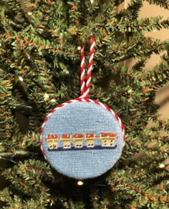 Smathers And Branson Needlepoint Christmas Ornament -Lake Murray Towers W/ Lights