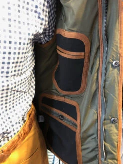 Craig Reagin Quilted Fleece Lined Vest: Olive -Fashion Clothing IMG 8254 68761.1661286707