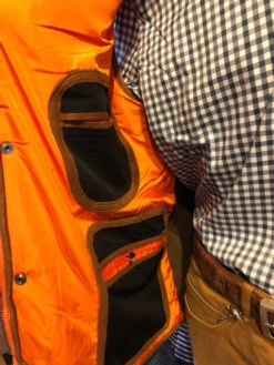 Craig Reagin Quilted Fleece Lined Vest: Orange -Fashion Clothing IMG 8260 84933.1661291503