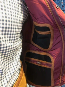 Craig Reagin Quilted Fleece Lined Vest: Burgundy -Fashion Clothing IMG 8298 45298.1661376217