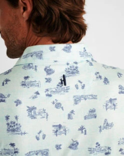 Johnnie-O Tiki Bar Printed Featherweight Polo: Malibu 10 Johnnie-O Tiki Bar Printed Featherweight Polo: Malibu -Fashion Clothing JMPO5920 TikiBar Polo Maliblu SP23 Mod 058 800x 65007.1680120794