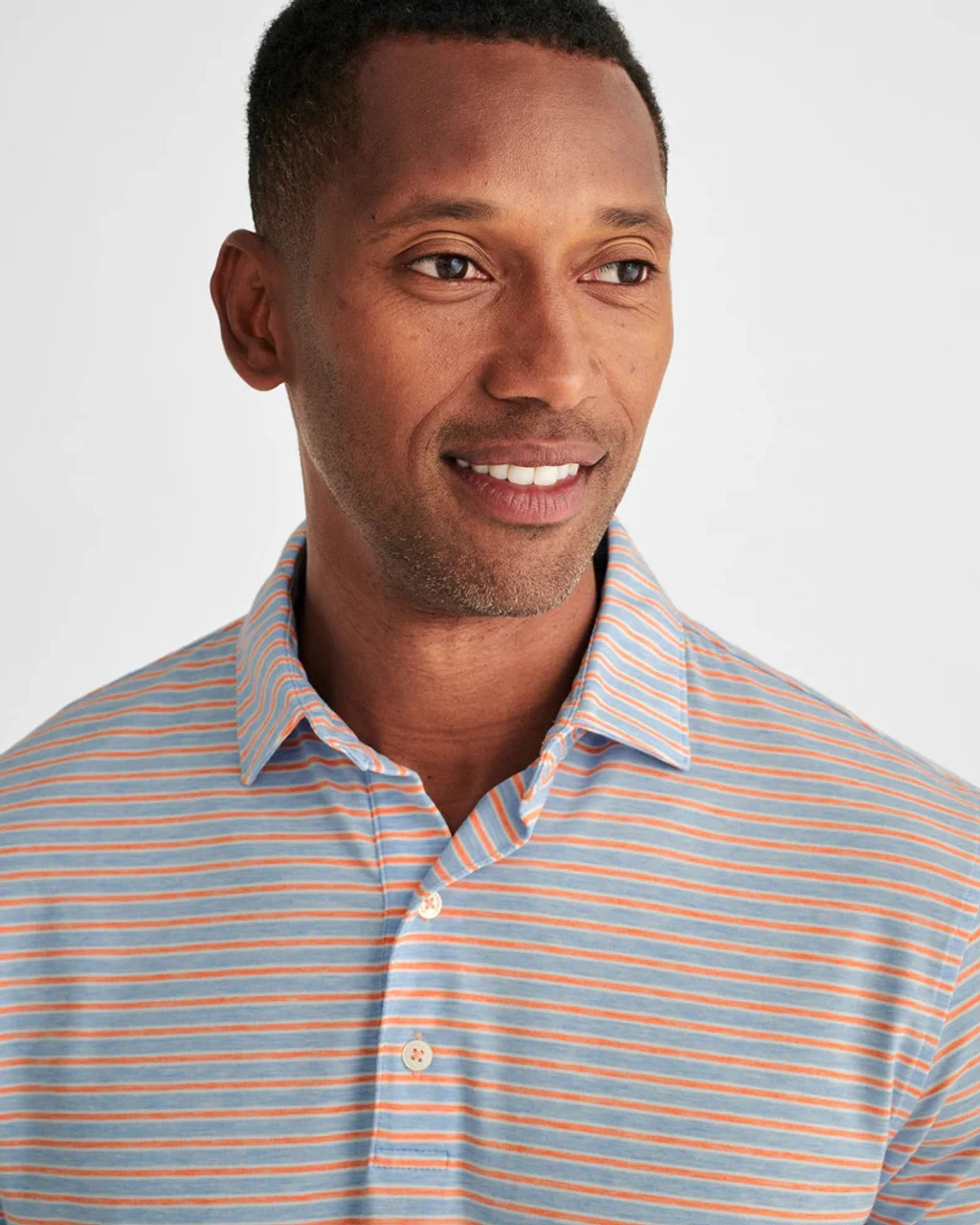Johnnie-O Carlos Striped Polo: Malibu 4 Johnnie-O Carlos Striped Polo: Malibu - Image 2