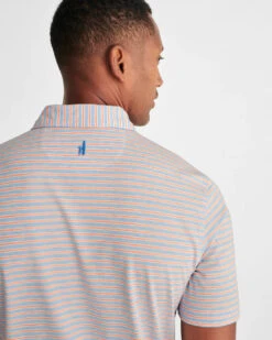 Johnnie-O Carlos Striped Polo: Malibu 10 Johnnie-O Carlos Striped Polo: Malibu -Fashion Clothing JMPO5950 Carlos Polo Maliblu SP23 Mod 085 800x 01460.1677346783
