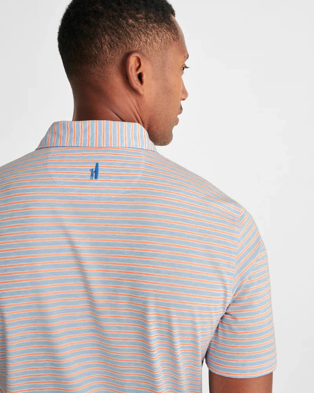 Johnnie-O Carlos Striped Polo: Malibu 5 Johnnie-O Carlos Striped Polo: Malibu - Image 3