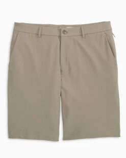 Johnnie-O Cross Country PREP-FORMANCE Shorts: Light Khaki -Fashion Clothing JMSH1700 CROSSCOUNTRYSHORT Mens BOTTOMS LIGHTKHAKI 21FA Front flt sm gray 800x 64982.1645558553