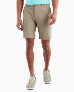 Johnnie-O Cross Country PREP-FORMANCE Shorts: Light Khaki -Fashion Clothing JMSH1700 CROSSCOUNTRY MENS BOTTOMS LIGHTKHAKI 21FA front 5816 800x 99660.1645558547