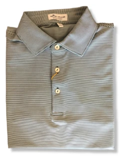 Peter Millar Jubilee Stripe Performance Polo: Green