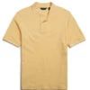 Scott Barber Pima Pique Short Sleeve Two Button Polo: Soft Yellow 2 Scott Barber Pima Pique Short Sleeve Two Button Polo: Soft Yellow -Fashion Clothing K70521 2000x 06071.1647887353