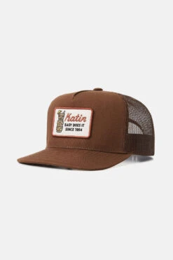 Katin Tiki Trucker Hat: Dark Brown