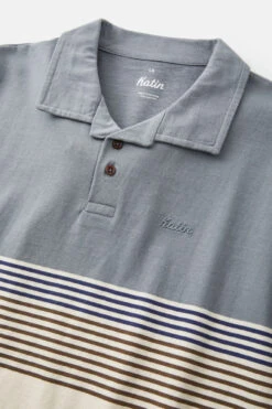 Katin Truman Polo: Steel Blue -Fashion Clothing Katin Truman Polo Steel Blue 02 1200x 69720.1654713802