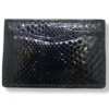 W Kleinberg Python Flat Card Case Wallet: Black -Fashion Clothing Kleinberg Wallet 21560.1659551955