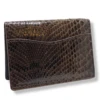 W Kleinberg Python Card ID Case Wallet: Glazed Brown -Fashion Clothing Kleinberg Wallet 70511.1659551870