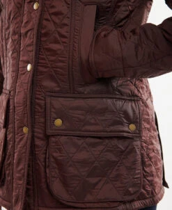 Barbour Womens Beadnell Polarquilt: Windsor/Brown -Fashion Clothing LQU0471RE76 AW22 detailb 93852.1663257707