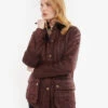Barbour Womens Beadnell Polarquilt: Windsor/Brown -Fashion Clothing LQU0471RE76 AW22 front model 58888.1663257699
