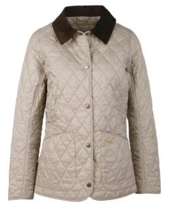 Barbour Annandale Quilted Jacket: Doeskin -Fashion Clothing LQU0475BE53 AW22 flat 5 16636.1663191132