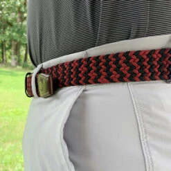 Roostas The Columbia Two Toned Woven Elastic Stretch Belt - Garnet/Black 7 Roostas The Columbia Two Toned Woven Elastic Stretch Belt - Garnet/Black -Fashion Clothing Lifestyle 1 Touched 48364.1625682815 30046.1635519517