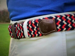 Roostas The Oxford Two Toned Woven Elastic Stretch Belt - Navy/Red/White 9 Roostas The Oxford Two Toned Woven Elastic Stretch Belt - Navy/Red/White -Fashion Clothing Lifestyle 3 Touched 2 98800.1593440436 50011.1645025388