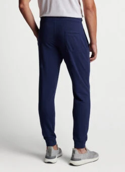 Peter Millar Lava Wash Garment Dyed Jogger: Navy -Fashion Clothing MA23B41 NAV ALT B CF 87024.1682614187