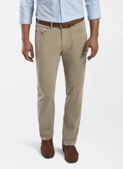 Peter Millar Ultimate Sateen Five-Pocket Pant: Grain -Fashion Clothing ME0B39 GRN ALT A CF 01107.1662495793