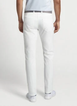 Peter Millar Eb66 Performance Five-Pocket Pant: White -Fashion Clothing ME0EB66FB WHT ALT B CF 84712.1651936728