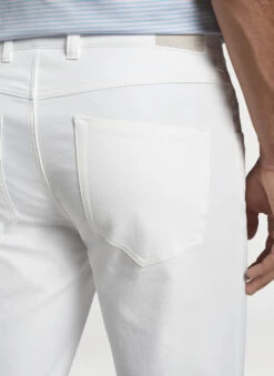 Peter Millar Eb66 Performance Five-Pocket Pant: White -Fashion Clothing ME0EB66FB WHT ALT Z 01790.1651936733