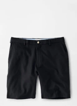 Peter Millar High Drape Performance Salem Short: Black