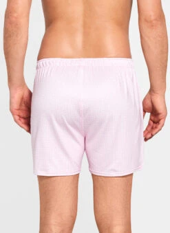 Peter Millar Nebraska Printed Gingham Check Stretch Jersey Boxer - Palmer Pink 7 Peter Millar Nebraska Printed Gingham Check Stretch Jersey Boxer - Palmer Pink -Fashion Clothing ME0EI03 PALMP ALT B CF NEW.jpg.imgo 94618.1560200441