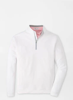 Peter Millar Perth Performance Quarter-Zip: White