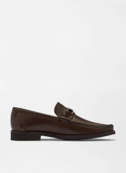 Peter Millar Leather Bit Loafer: Brown -Fashion Clothing ME0F60 BRO ALT D 14325.1674496554