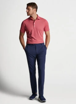 Peter Millar Soul Performance Mesh Polo: Cape Red -Fashion Clothing ME0XK50KH CRED ALT A 11307.1674761381