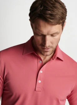 Peter Millar Soul Performance Mesh Polo: Cape Red -Fashion Clothing ME0XK50KH CRED ALT Z 54260.1674761387