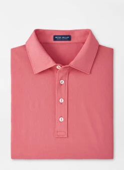 Peter Millar Soul Performance Mesh Polo: Cape Red