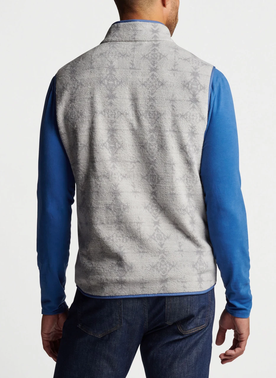 Peter Millar Micro Shearling Fleece Vest: Mountain Grey 5 Peter Millar Micro Shearling Fleece Vest: Mountain Grey - Image 3
