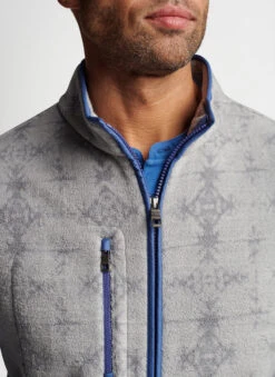 Peter Millar Micro Shearling Fleece Vest: Mountain Grey 13 Peter Millar Micro Shearling Fleece Vest: Mountain Grey -Fashion Clothing MF22Z46A MTN ALT D 82507.1662647148