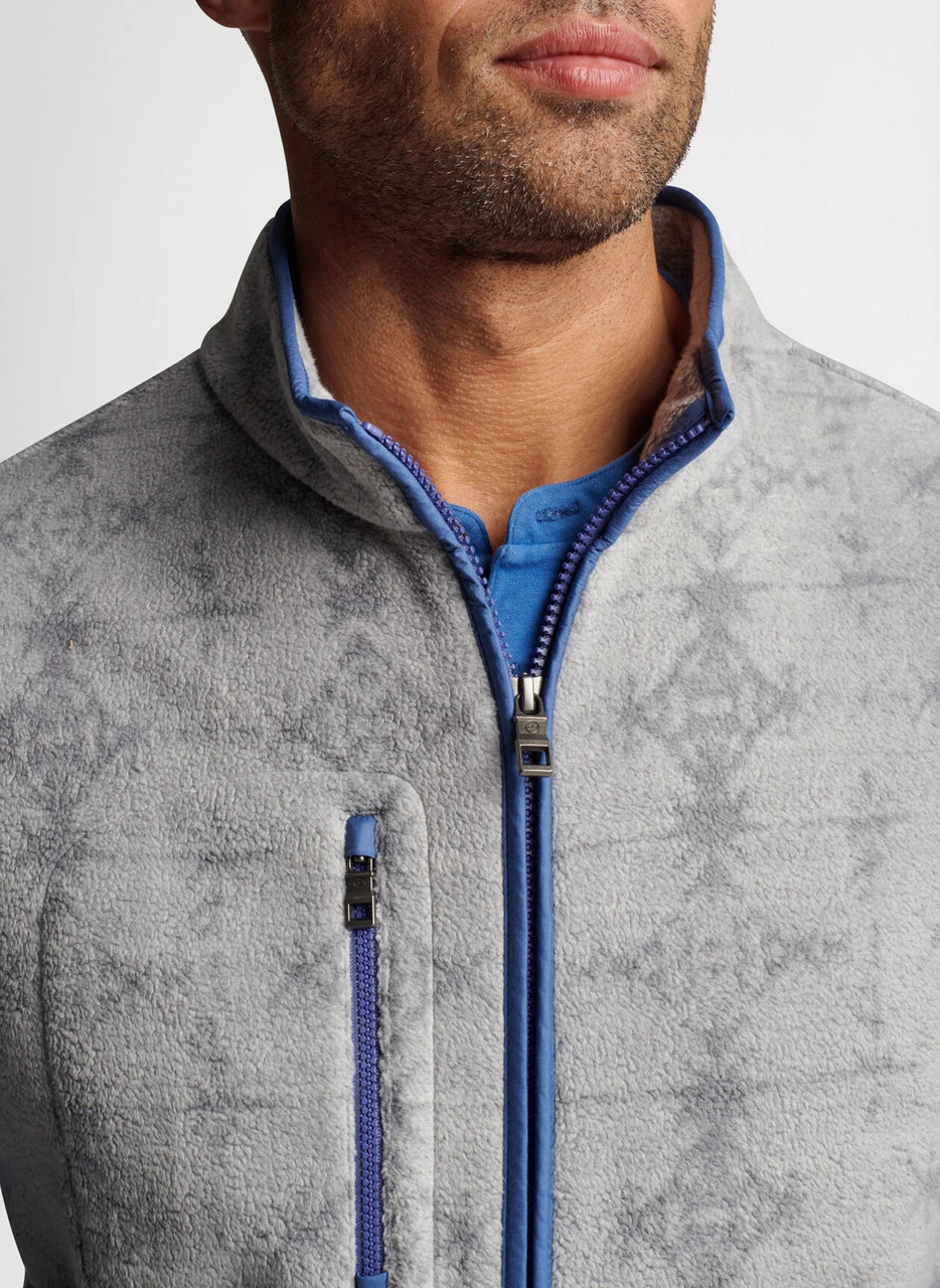 Peter Millar Micro Shearling Fleece Vest: Mountain Grey 8 Peter Millar Micro Shearling Fleece Vest: Mountain Grey - Image 6