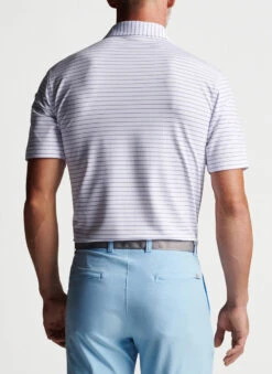 Peter Millar Drum Performance Jersey Polo: White/Havana Pink 8 Peter Millar Drum Performance Jersey Polo: White/Havana Pink -Fashion Clothing MS23EK08S WHVP ALT B CF 78107.1679153870