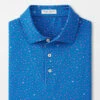 Peter Millar Fish Performance Jersey Polo: Starboard Blue