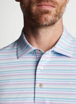 Peter Millar Joan Performance Jersey Polo: Moonflower -Fashion Clothing MS23EK27S MNFLW ALT Z 97126.1679334116