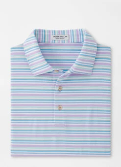 Peter Millar Joan Performance Jersey Polo: Moonflower