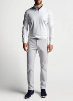 Peter Millar Perth Frondescence Performance Quarter-Zip: White 11 Peter Millar Perth Frondescence Performance Quarter-Zip: White -Fashion Clothing MS23EK40G WHT ALT A 30812.1674076210