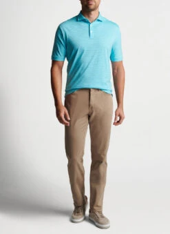 Peter Millar Pilot Mill Cedar Polo: Radiant Blue 10 Peter Millar Pilot Mill Cedar Polo: Radiant Blue -Fashion Clothing MS23K52 RADBL ALT A 89392.1674157931