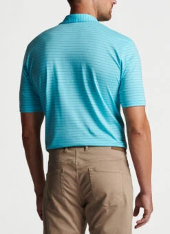 Peter Millar Pilot Mill Cedar Polo: Radiant Blue 9 Peter Millar Pilot Mill Cedar Polo: Radiant Blue -Fashion Clothing MS23K52 RADBL ALT B CF 42919.1674157930