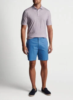 Peter Millar Pilot Mill Surf's Up Printed Polo: Sunwashed Brick -Fashion Clothing MS23K57 SWDBK ALT A 10070.1674156040