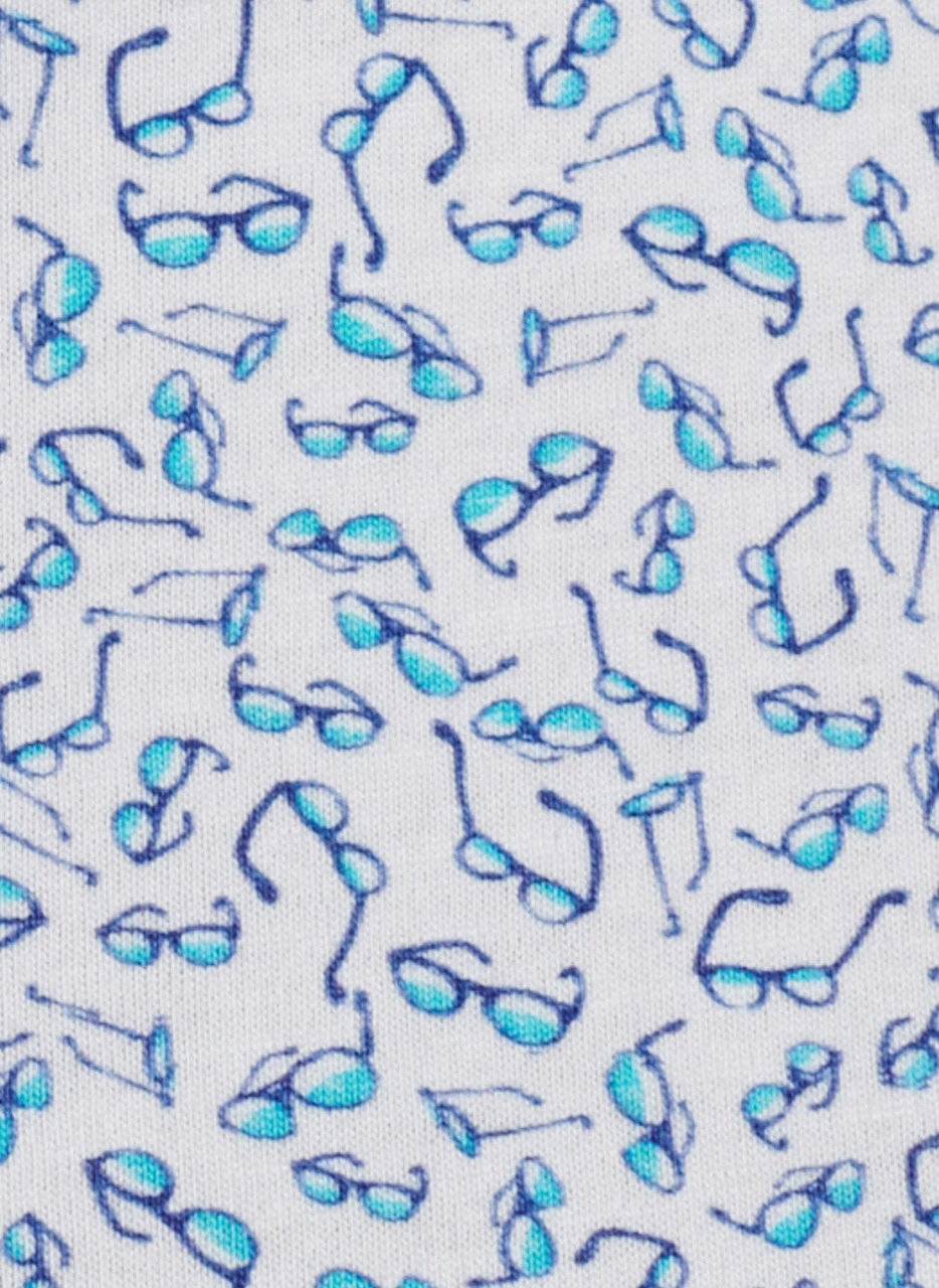 Peter Millar Pilot Mill Sunglasses Printed Polo: White 8 Peter Millar Pilot Mill Sunglasses Printed Polo: White - Image 6