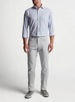 Peter Millar Lee Performance Poplin Sport Shirt: Palmer Pink -Fashion Clothing MS23W47LTPP PALMP ALT A 70120.1675196344