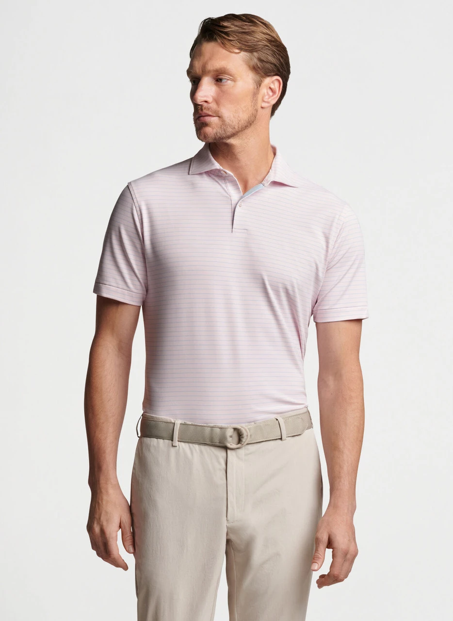 Peter Millar Duet Performance Jersey Polo: Misty Rose 4 Peter Millar Duet Performance Jersey Polo: Misty Rose - Image 2