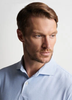 Peter Millar North Star Performance Jersey Polo: White -Fashion Clothing MS23XK05E WHT ALT Z 49628.1674757517